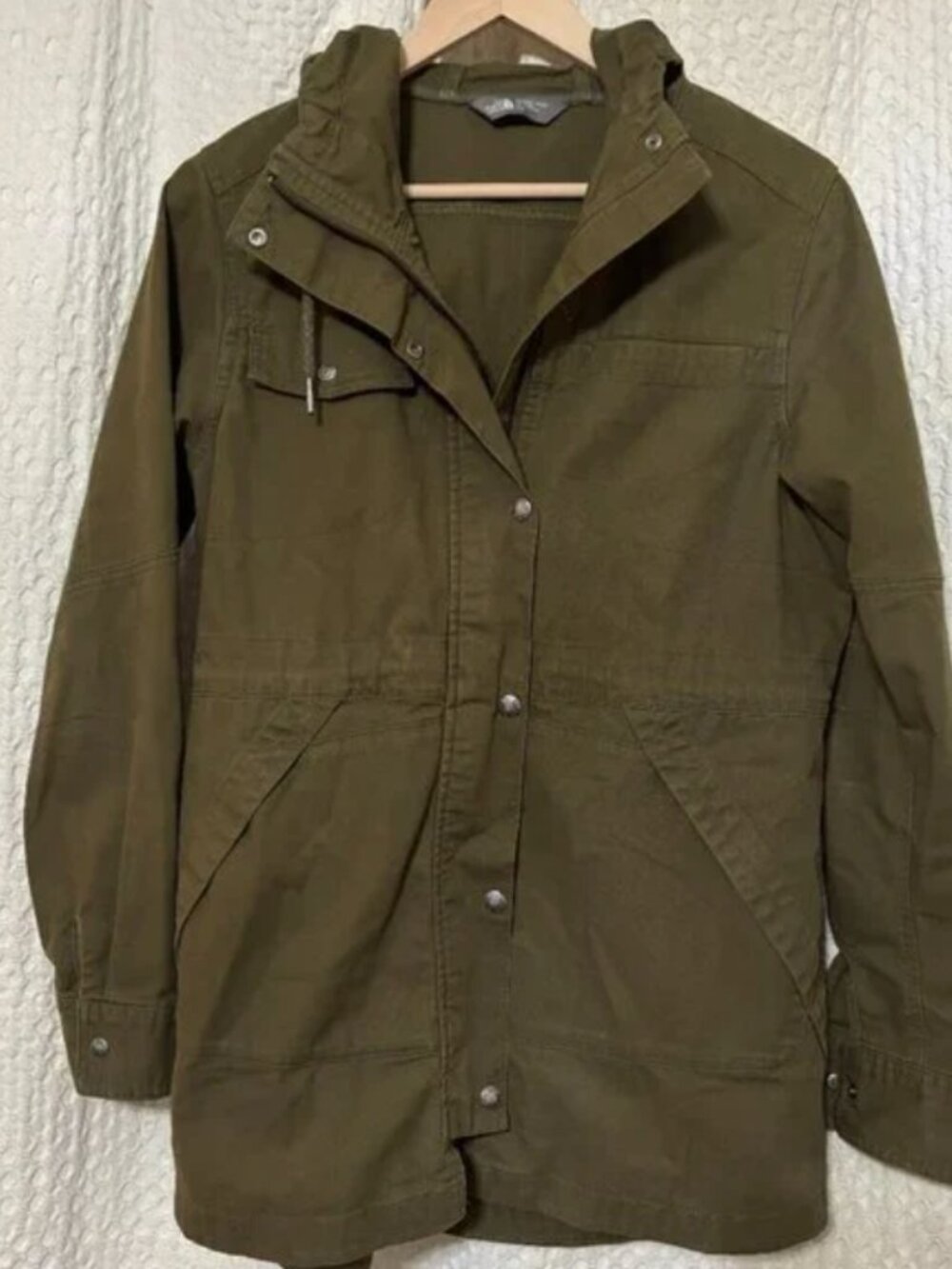 The North Face Women's Cotton Utility Jacket Size M, Olive Green - Picture 5 of 8